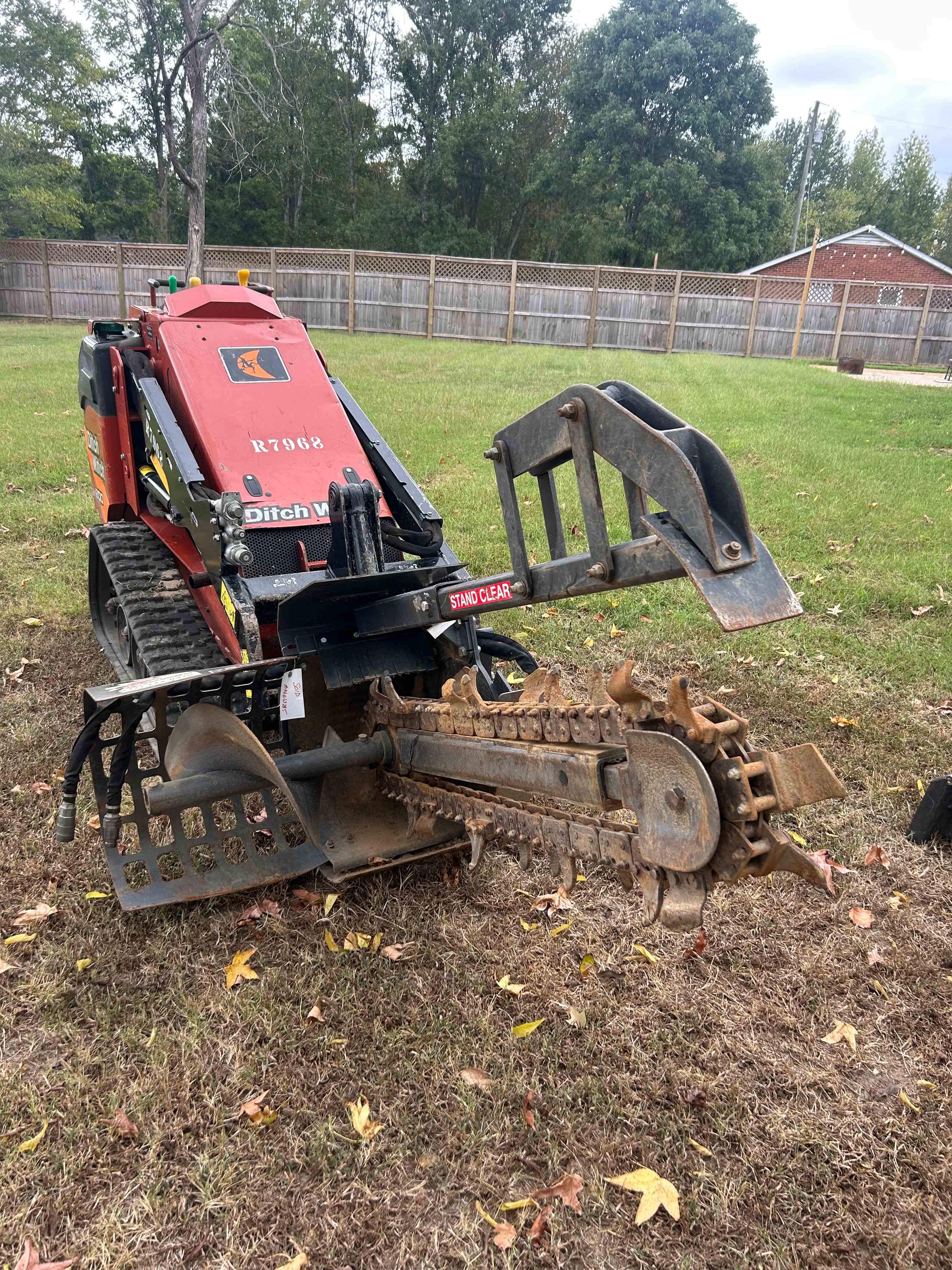 Trencher attachment for rent near Nashville, TN – Ditch Witch Sk800